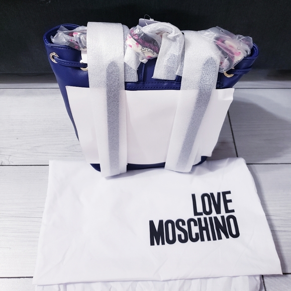 Love Moschino Blue Grain Backpack main image 11